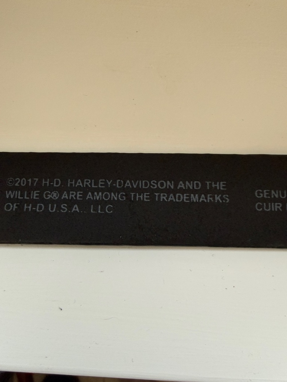 Harley-Davidson Willie G Black Leather Belt with Silver Skull Buckle - Picture 8 of 10